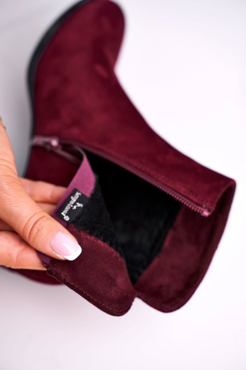 Чоботи жіночі на підборах Sergio Leone Bordeaux BT528