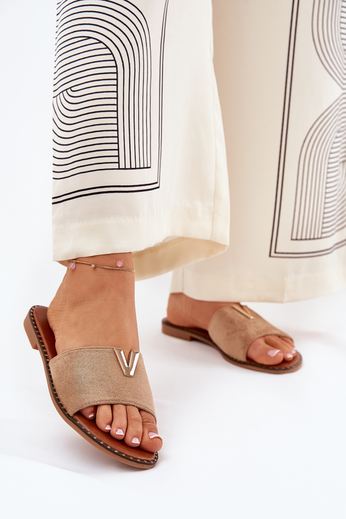 Жіночі Сандалі На Плоскому Каблуці З Декоративними Деталями Хакі Саліна