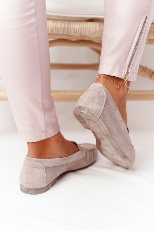 Замшеві лофери Sergio Leone MK722 Бежеві