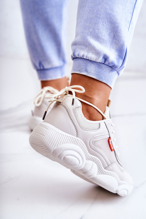 Жіночі кросівки Спортивне взуття з сіткою бежеві Sallis