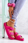 Гумові тапочки з пряжкою Fuchsia Corina