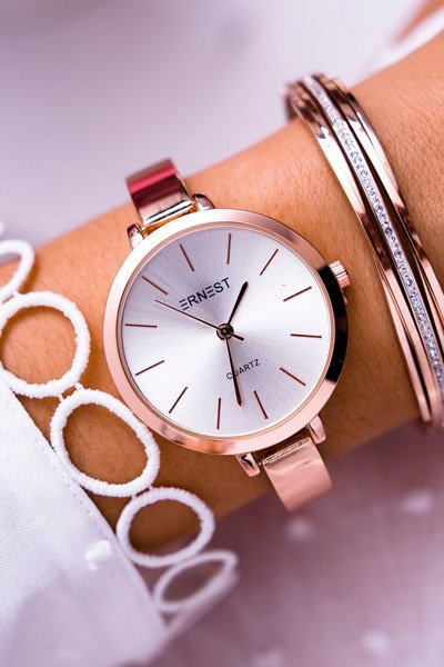 Жіночий годинник Ernest Pink Gold Kalama