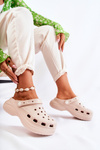 Жіночі поролонові тапочки Crocs Beige Coline
