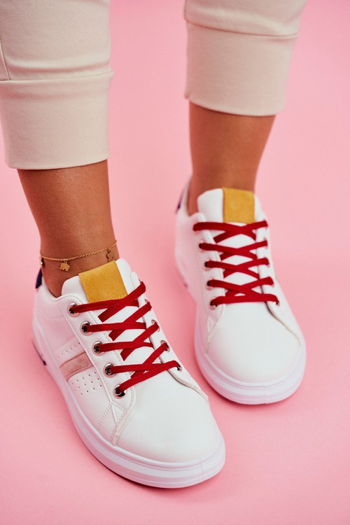 Жіноче спортивне взуття білого темно-синього кольору Mirra