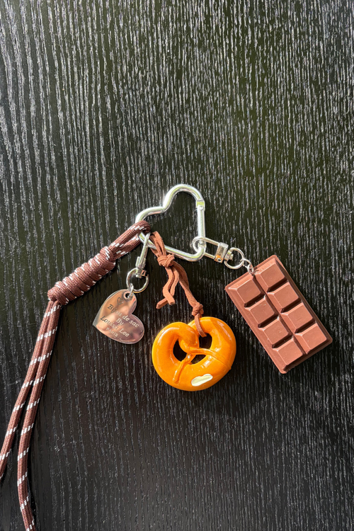 Брелок Для Сумки Ключі Шоколад Претцель Серце Jorine