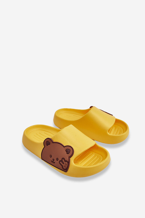 Легкі пінопластові гірки з плюшевим ведмедиком Жовтий Тоді