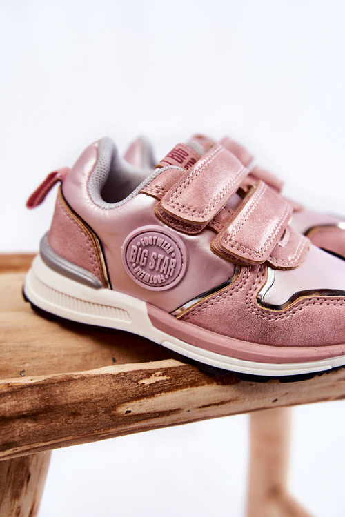 Дитяче спортивне взуття на липучці Big Star KK374180 Pink
