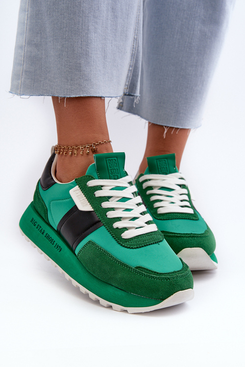 Жіночі кросівки на платформі Big Star NN274501 Memory Foam System Green