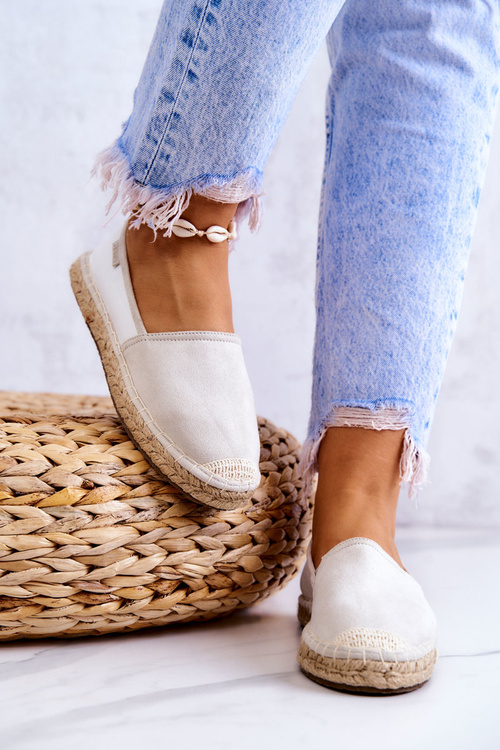 Жіночі класичні еспадрільї Big Star JJ274951 біло-сірі