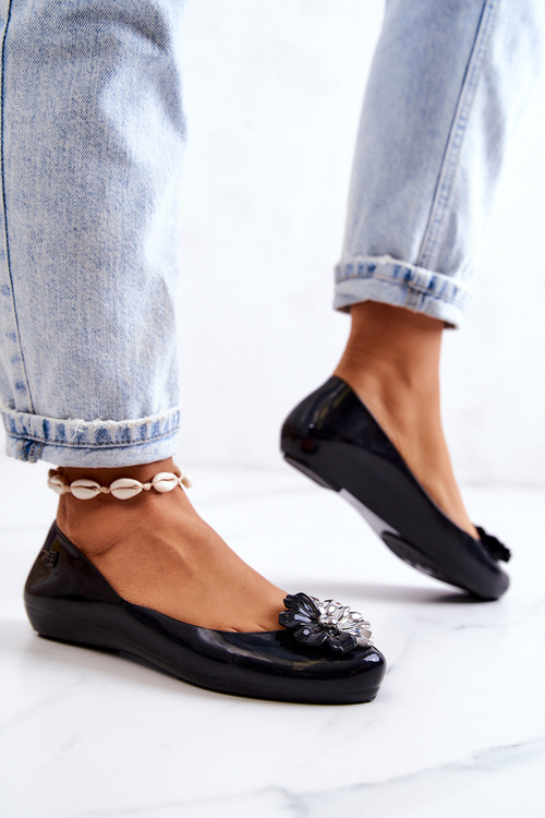 Жіночі ароматні гумові балетки ZAXY JJ285048 Чорні