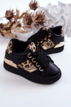 Шкіряне спортивне взуття Leopard Black Trixie