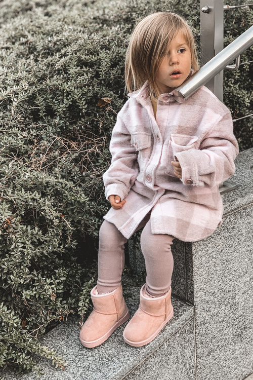 Дитячі зимові черевики для розминки, рожеві Gooby