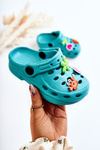 Дитячі поролонові тапочки Crocs бірюзовий Sailor