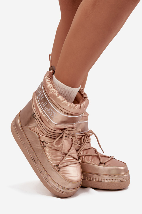 Жіночі зимові черевики на шнурівці O'NEILL LISA WOMEN HIGH 90253012.99U Золотий