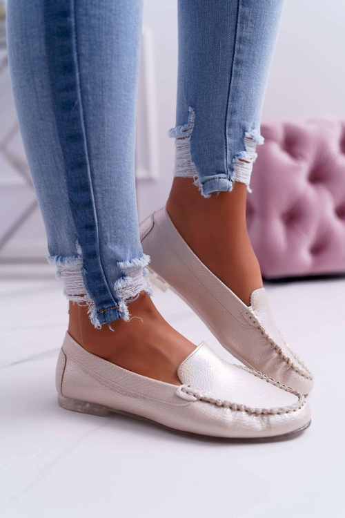 Жіночі мокасини Sergio Leone Gold Pearl Winted