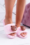 Жіночі плюшеві шльопанці Тедді Lu Boo рожеві