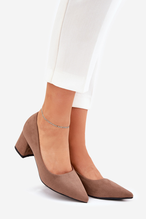 Жіночі Туфлі З Загостреними Носами На Каблуку Khaki Merinette