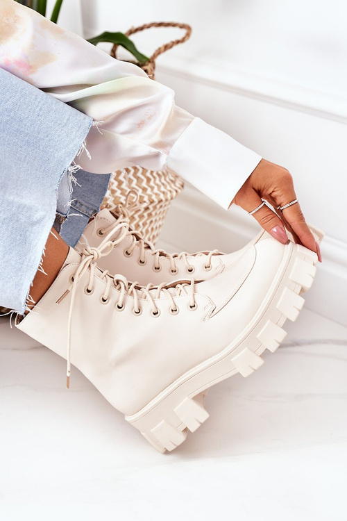 Утеплені чоботи Beige World Is Mine