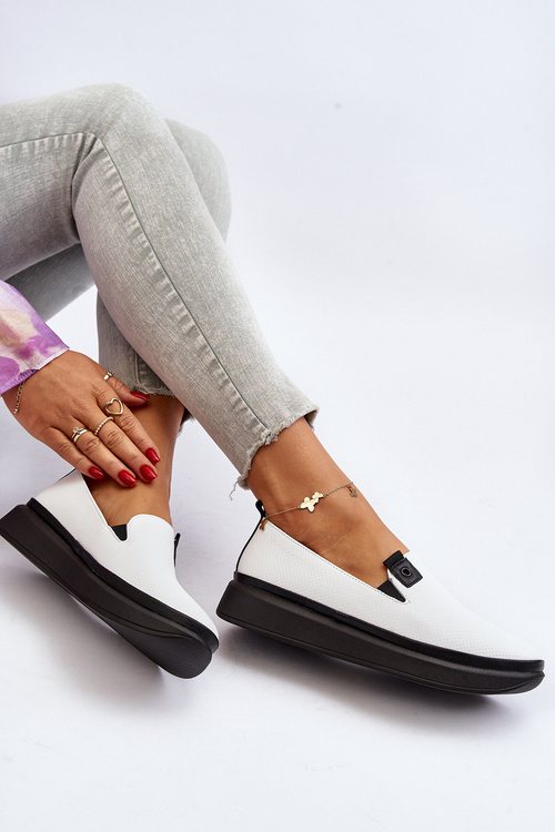 Жіночі шкіряні еспадрільї на платформі різнокольорового кольору Chorisa