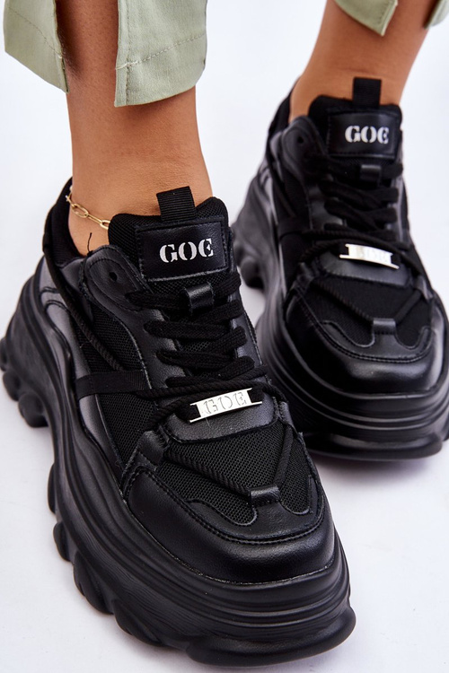 Спортивне взуття на масивній платформі GOE LL2N4030 Чорний