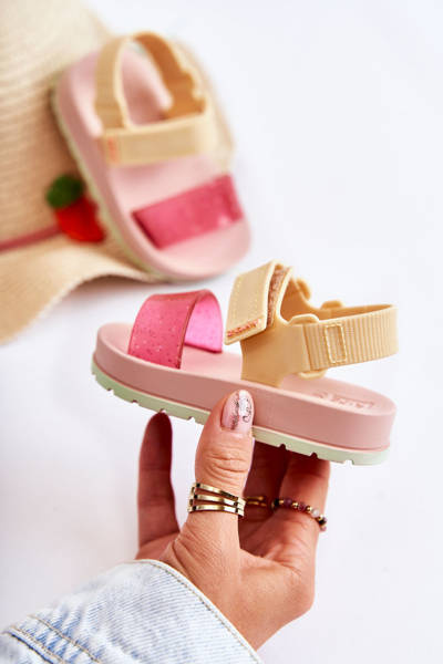 Комфортні дитячі босоніжки Fragrant ZAXY JJ385028 Pink-Yellow