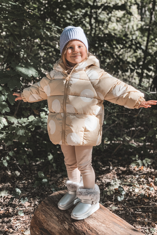 Дитячі утеплені зимові черевики з хутром Silver JellyBeans