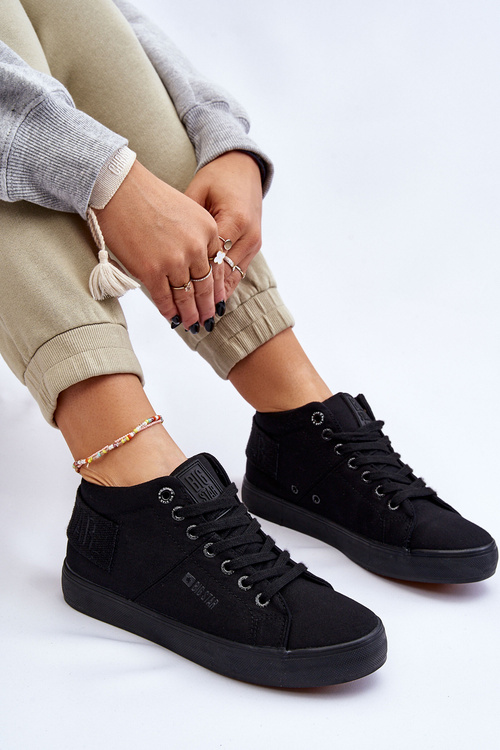 Жіночі класичні високі кросівки Big Star LL274001 Чорні