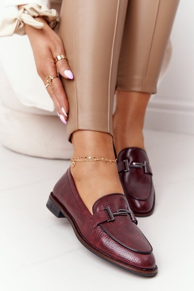 Жіночі лофери Sergio Leone PB253 Бордові