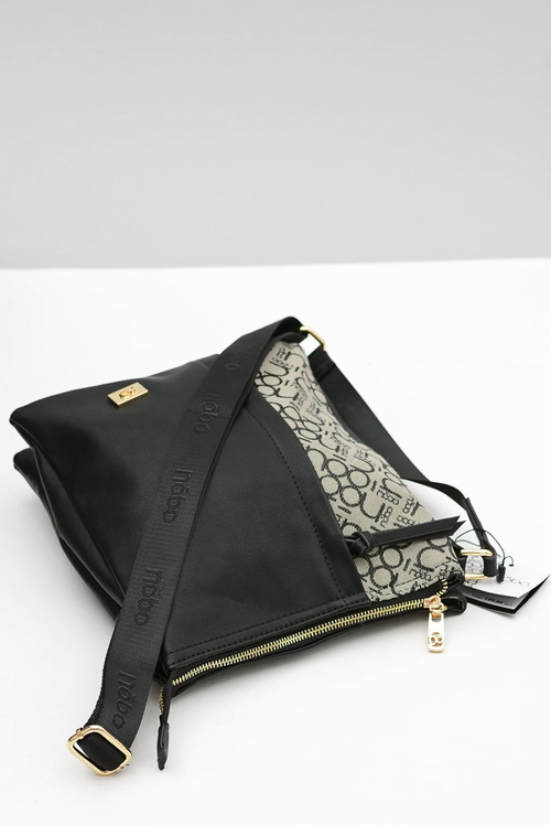 Жіноча середня чорна сумка Nobo Letter Bag