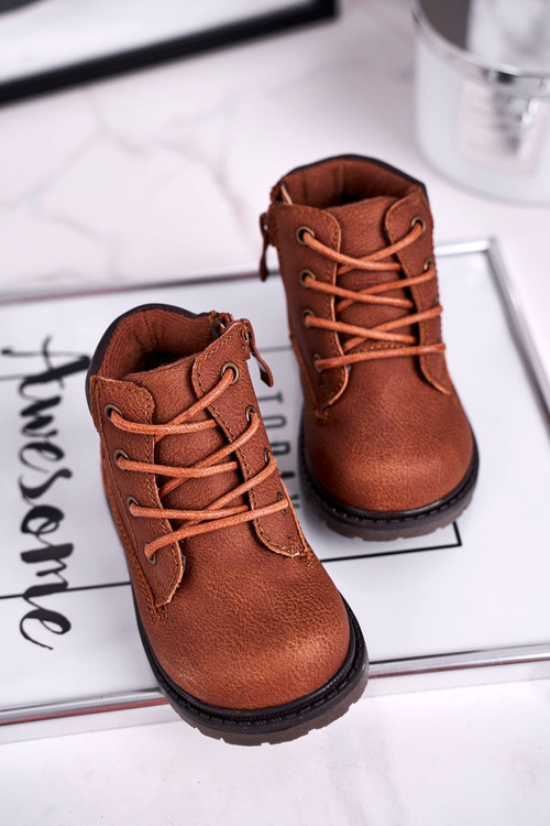 Чоботи дитячі теплі коричневі Moa