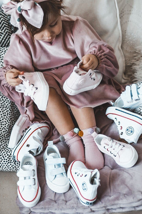 Високі дитячі кросівки на блискавці BIG STAR HH374087 Рожеві