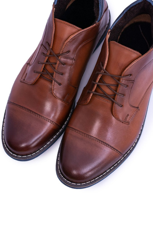 Коричневі чоловічі повстяні утеплені черевики Casual Hakuro