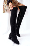 Замшеві високі чоботи Nicole Black 2582