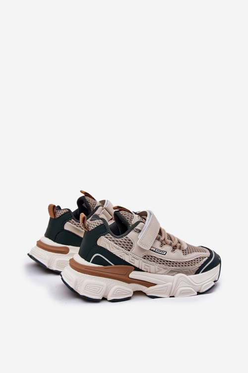 Кросівки Спортивне Взуття Для Дітей На Липучках Бежеві Ronivelle