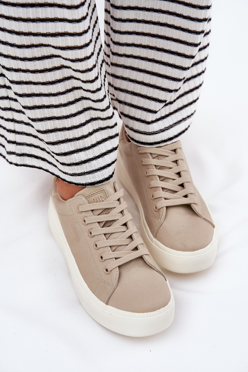Жіночі Тканинні Кросівки На Платформі Big Star RR274465 Бежеві