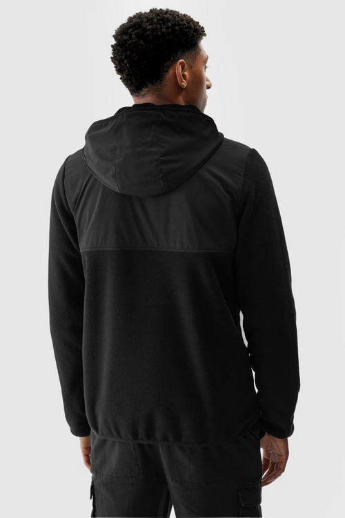 Толстовка з флісу 4F чоловіча 4FAW23TFLEM137-20S чорна