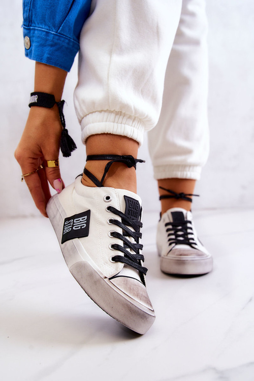 Жіночі кросівки BIG STAR JJ274350 Біло-чорні