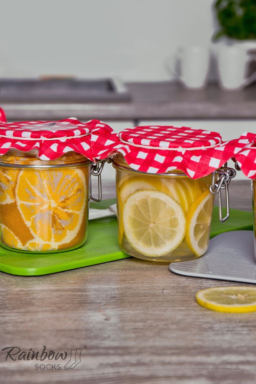 Веселка Шкарпетки Лимони Морква Горошок В Баночці 2 Пара