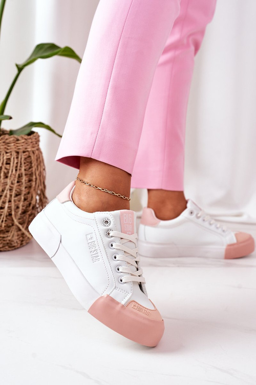 Жіночі шкіряні кросівки BIG STAR II274027 Білі