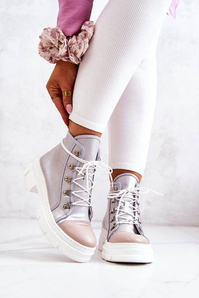 Шкіряні черевики Silver Letty