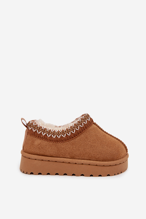 Дитячі зимові черевики з вишивкою Camel Prina