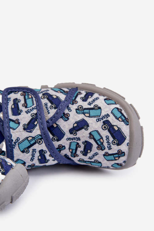 Дитячі тапочки на липучці Befado 974X529 сіро-темні