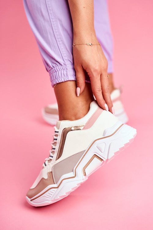 Спортивне жіноче взуття білі бежеві Rollen