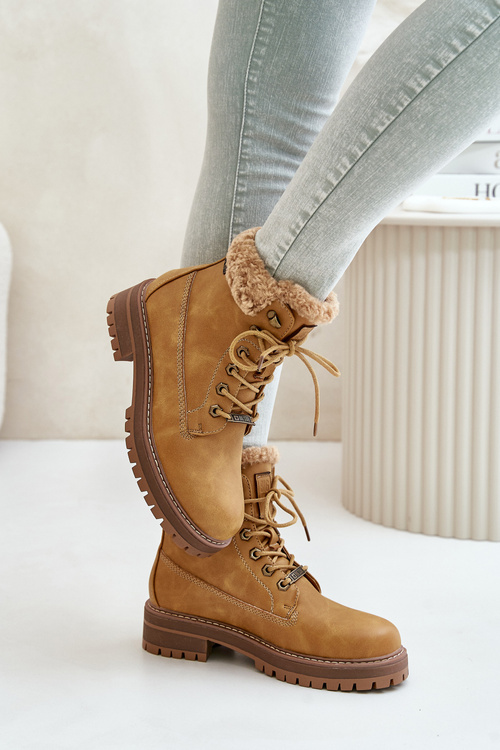 Теплі жіночі черевики Big Star OO274A285 Camel