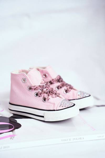 Дитячі цирконієві кросівки Pink Smile