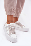 Жіночі Кросівки На Платформі Lee Cooper LCW-25-31-3479L Біло-Сірі