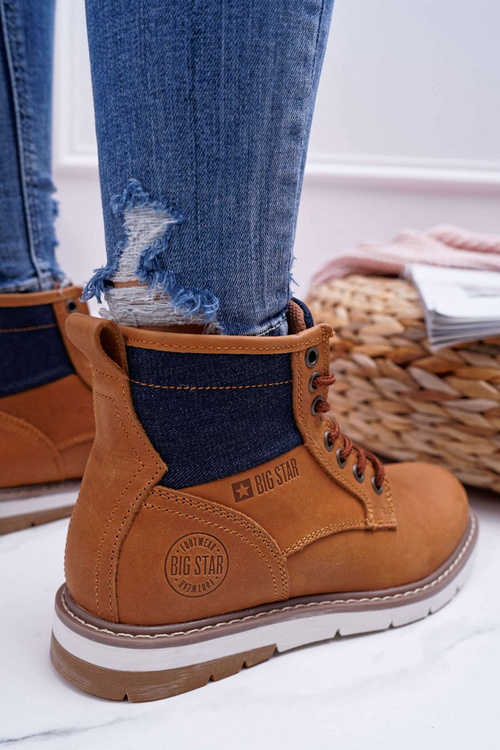 Жіночі черевики Trapper Big Star Leather Brown EE274004