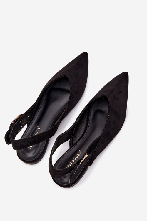 Жіночі балетки З пряжкою Чорні Tanelia