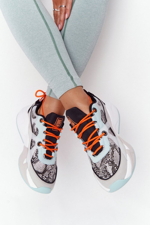 Жіночі кросівки Memory Foam Big Star HH274324 Сіро-зелені