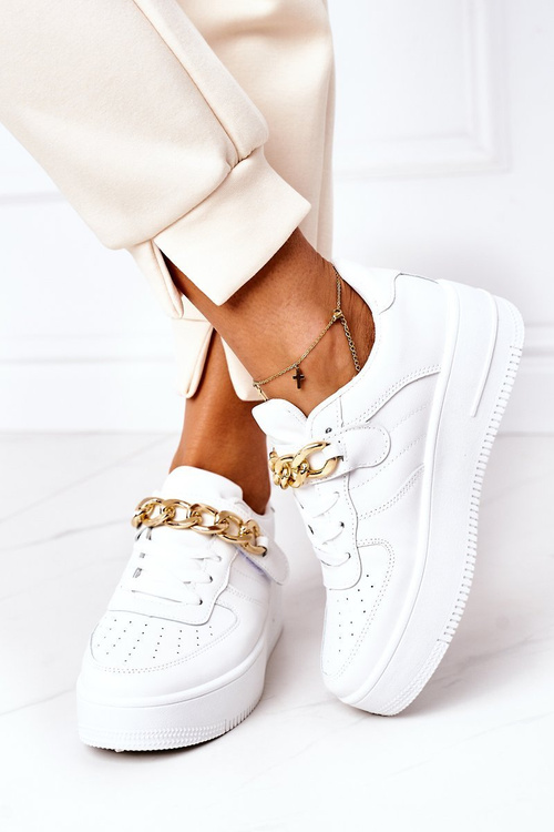 Спортивне взуття Кросівки з ланцюжком білі One Chance